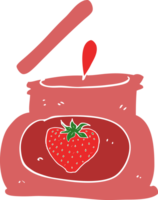 plat Couleur illustration de une dessin animé éclater pot de confiture png