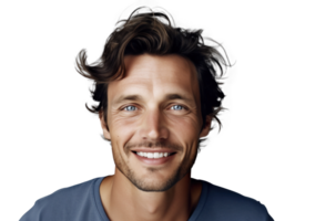 ai generado hermoso masculino modelo en estudio ajuste png