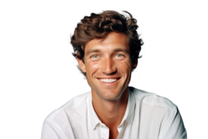 AI generated Handsome Caucasian Man Fashion Portrait png