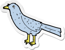 sticker of a cartoon crow png