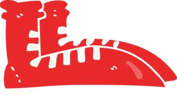ilustración de color plano de unas botas de dibujos animados png