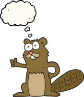 thought bubble cartoon beaver png