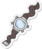 sticker of a cartoon wrist watch png