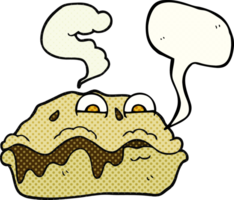 comico libro discorso bolla cartone animato caldo torta png