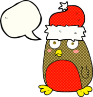 comic book speech bubble cartoon christmas robin png