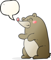 speech bubble cartoon bear png