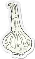 sticker of a cartoon garlic png