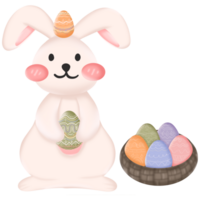 joli lapin de pâques png