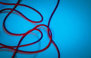 Red Power Cable photo