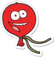 Aufkleber eines Cartoon-Ballons png