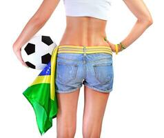 Brazilian football team supporter photo