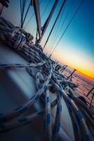 Sailboat on Sunset photo