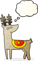 thought bubble cartoon reindeer png