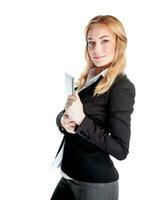 Beautiful young business woman photo