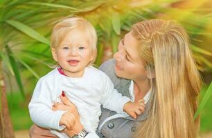 Happy mother with baby photo