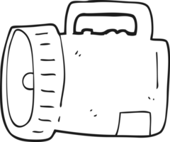 black and white cartoon torch png