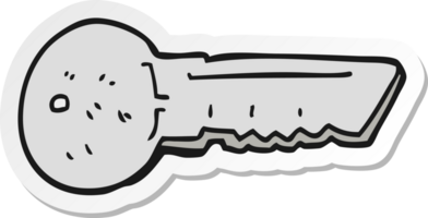 sticker of a cartoon door key png