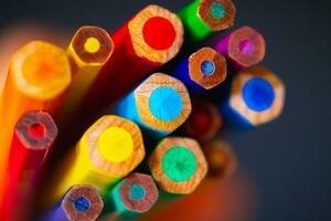 Colorful Pencils Background photo