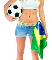 Brazilian football team supporter photo