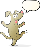 speech bubble cartoon dancing dog png