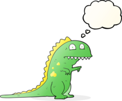 thought bubble cartoon dinosaur png