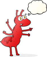 thought bubble cartoon ant png