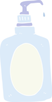 flat color illustration of a cartoon hand soap png