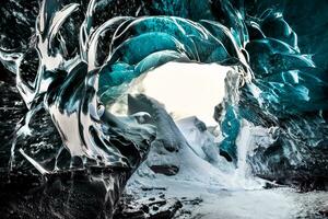 fondo de la cueva de hielo foto