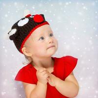 Cute little girl portrait photo