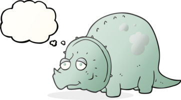 thought bubble cartoon dinosaur png