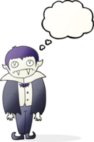 pensamento bolha desenho animado vampiro Garoto png