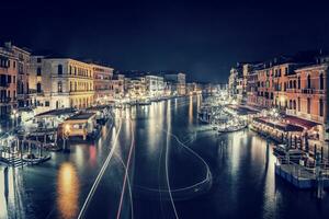 Venecia ciudad a noche foto