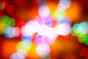 Festive colorful bokeh background photo