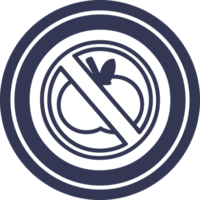 no healthy food circular icon png