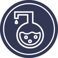 wetenschappelijk experiment cirkelvormig pictogram png