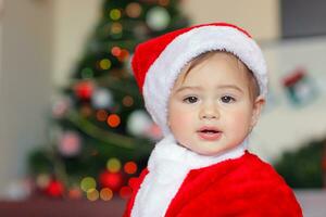 hermosa pequeño Papa Noel claus foto