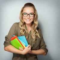 Happy student portrait photo