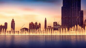 Musical fountain of Dubai photo