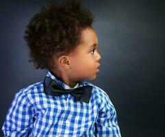 Little African schoolboy photo