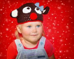 Baby in Christmas costume photo