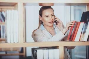 Nice Female in a Bookstore photo