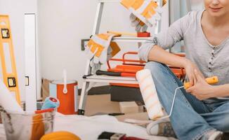 Woman Doing Repair photo