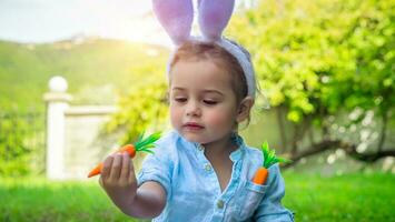 Cute little Easter bunny photo