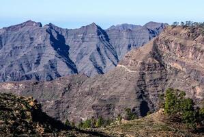 hermosa montaña bohordo panorama en gran Canarias, España foto