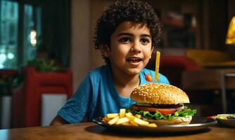 ai generado foto hamburguesa hamburguesa hamburguesa con queso generador por ai