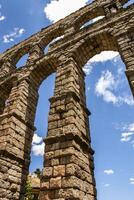 Aqueduct in Segovia, Castilla y Leon, Spain. photo