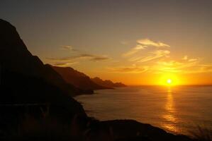 coast line view in the gran canarias photo