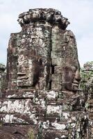 Stone murals and sculptures in Angkor wat, Cambodia photo