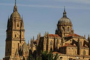 One of the towers of the New Cathedral of Salamanca, Spain, UNESCO World heritage photo