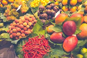 Barcelona, La Boqueria A covered market for fish, meat, vegetables, fruits and foods of all kinds photo